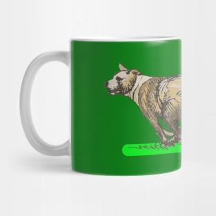 Bryan's Dog on Dark Green Background Mug